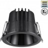 Светильник встраиваемый NOVOTECH LANG 359425 SPOT NT24 000 IP65 LED 10W 170-265V 3000К\4000К\6000К с переключателем цветовой температуры черный